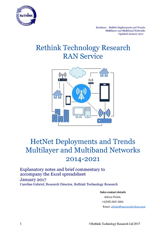 HetNet Deployments and Trends  Multilayer and Multiband Networks 2014-2021