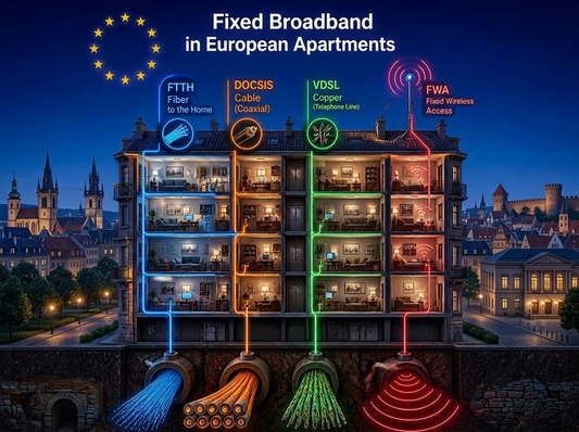 Europe's Fixed Broadband Technologies Compared: What Works in Apartment Buildings