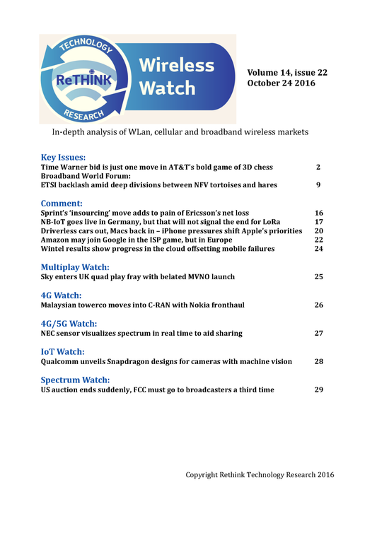 Wireless Watch 659 October 24: AT&T to buy Time Warner